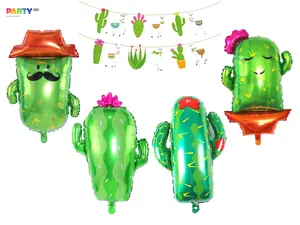 Cactus Family Balloon Set | Fiesta Decoration Balloons / Bunting banner | Cactus Balloons | Fiesta Decorations