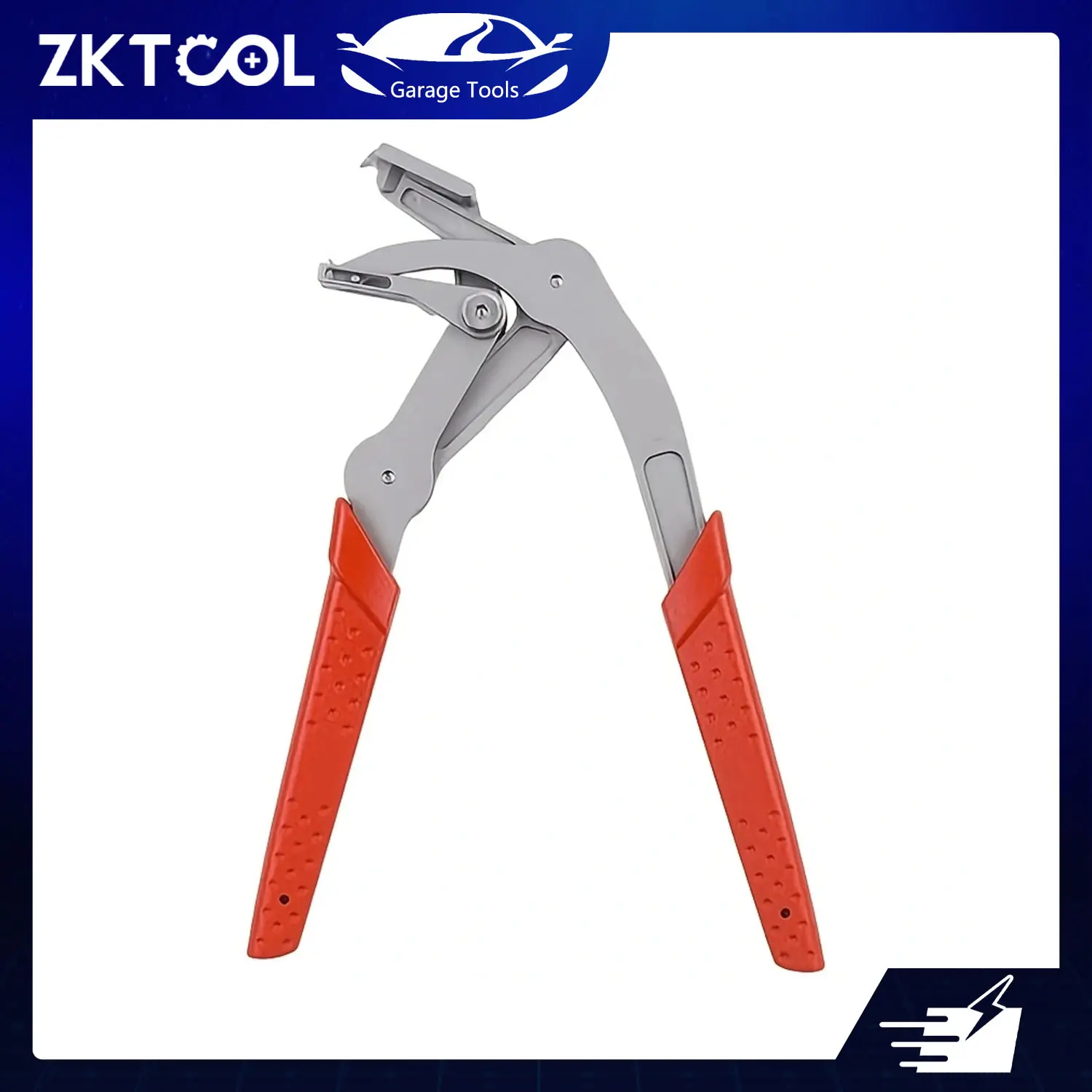 ZKTOOL High Carbon Automotive Clip Removal Plier Set, Spring Loaded Car Door Panel & Dashboard Interior Trim Clip Remover with Handle Grip, Universal Non-Destructive Rivet Puller Repair Tool