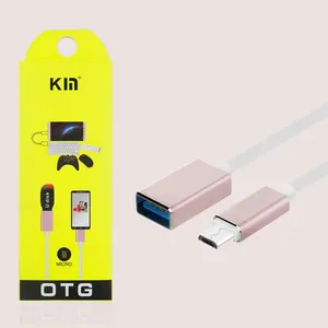 Micro USB to OTG USB Data / Charge and Sync Cable Adapter 6 inch, Connects phones & Tablets to USB Peripherals, Supports Flash Drives, Keyboards, Mice, Game Controllers & More, Portable Replacement Accessory, Flexible Right Angle Design