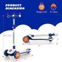 3 Wheeled-Blue + White