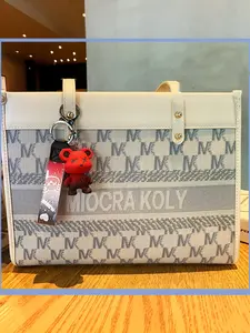 Creative Color-Changing Bear Keychain, Cute Cartoon Couple Car Key Ring, Bag Pendant, Small Gift, Perfect for Friends, Holiday Present