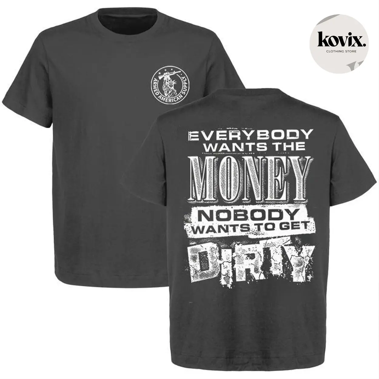 Dirty - Hi Vis Safety Yellow Funny Construction Work Graphic Tee Pure Cotton Fabric Casual Crew Neck Short Sleeve T-Shirt Tops Trendy for Women for Men