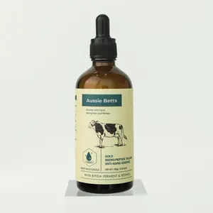 Aussie Betta Golden Micro Peptide Tallow Serum | Anti-Aging, Firming & Smooth | Collagen & Deep Hydration with Beef Fatty Acids for Fine Lines and Dark Spots