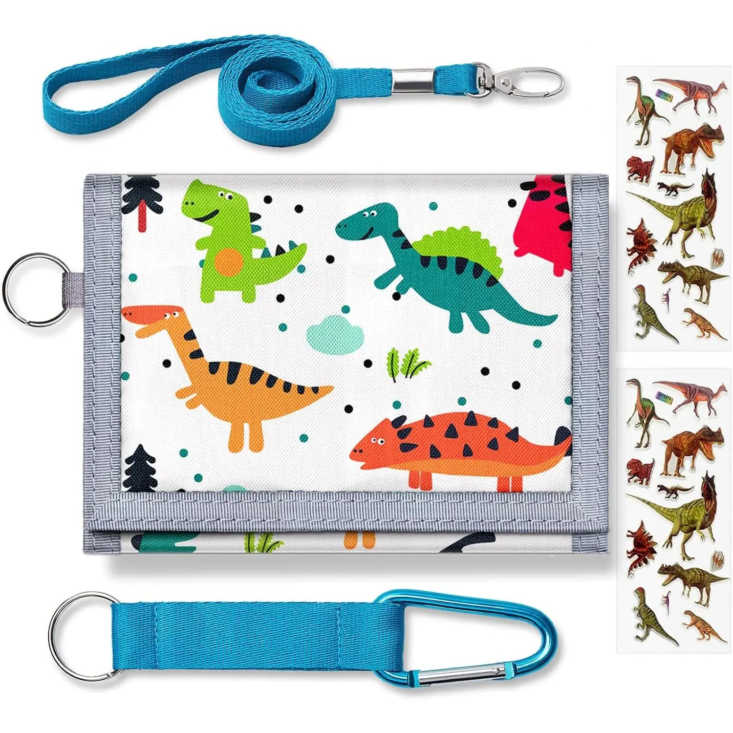 X-KWL01   Kids Wallets for Boys Girls Ages 6-18 Trifold Toddler Wallet for Boys, Youth Wallets with Zippered Coin Pocket and Card Holders