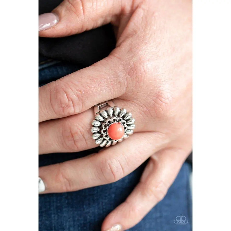 Poppy Pep - Orange Ring - Paparazzi