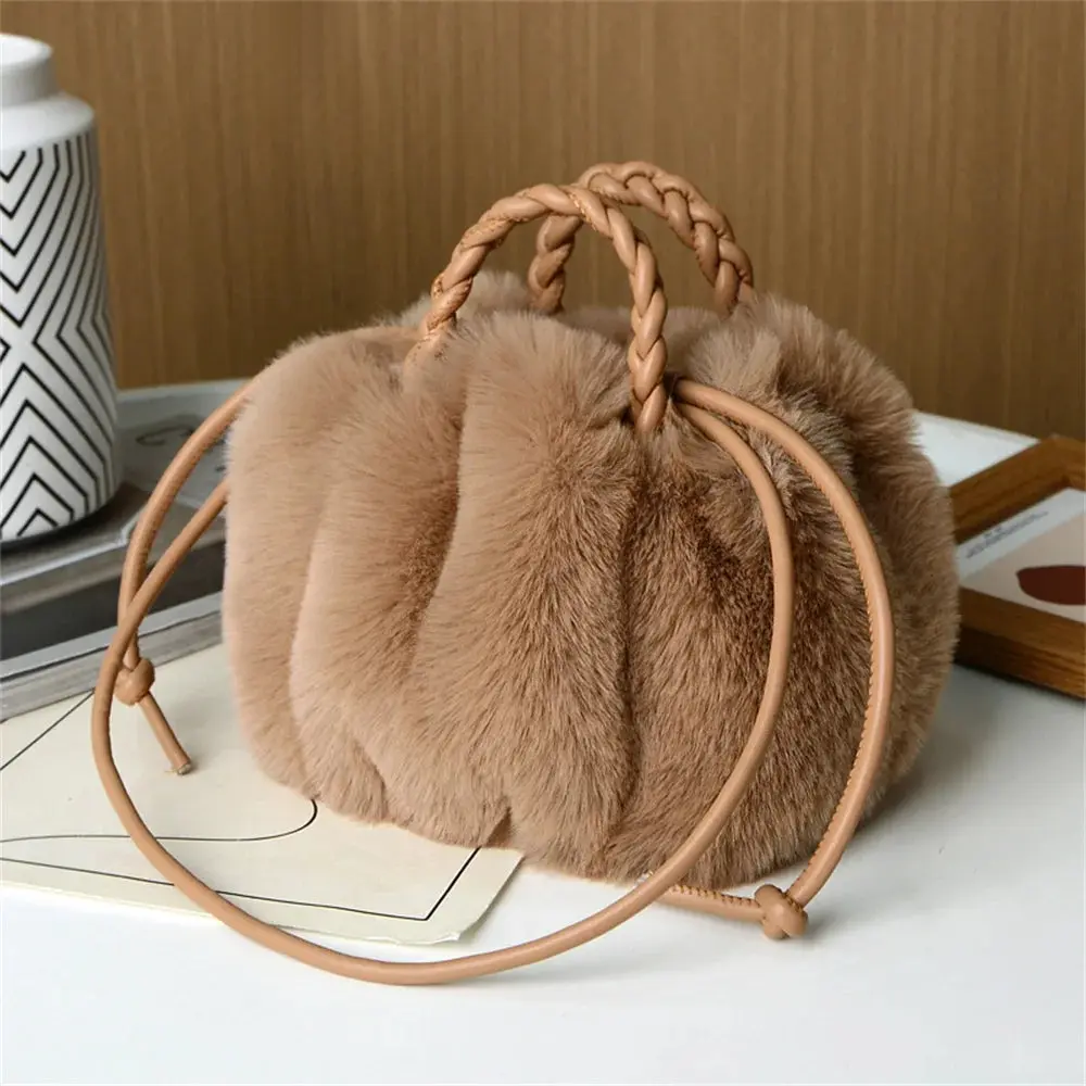 Crossbody Pumpkin Plush Shoulder Bag