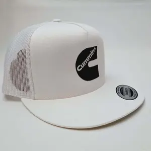 Cumm!ns Embroidered Snapback Hat, Vintage Trucker Cap Design, Unisex Cotton Hat, Gift for Husband and Wife