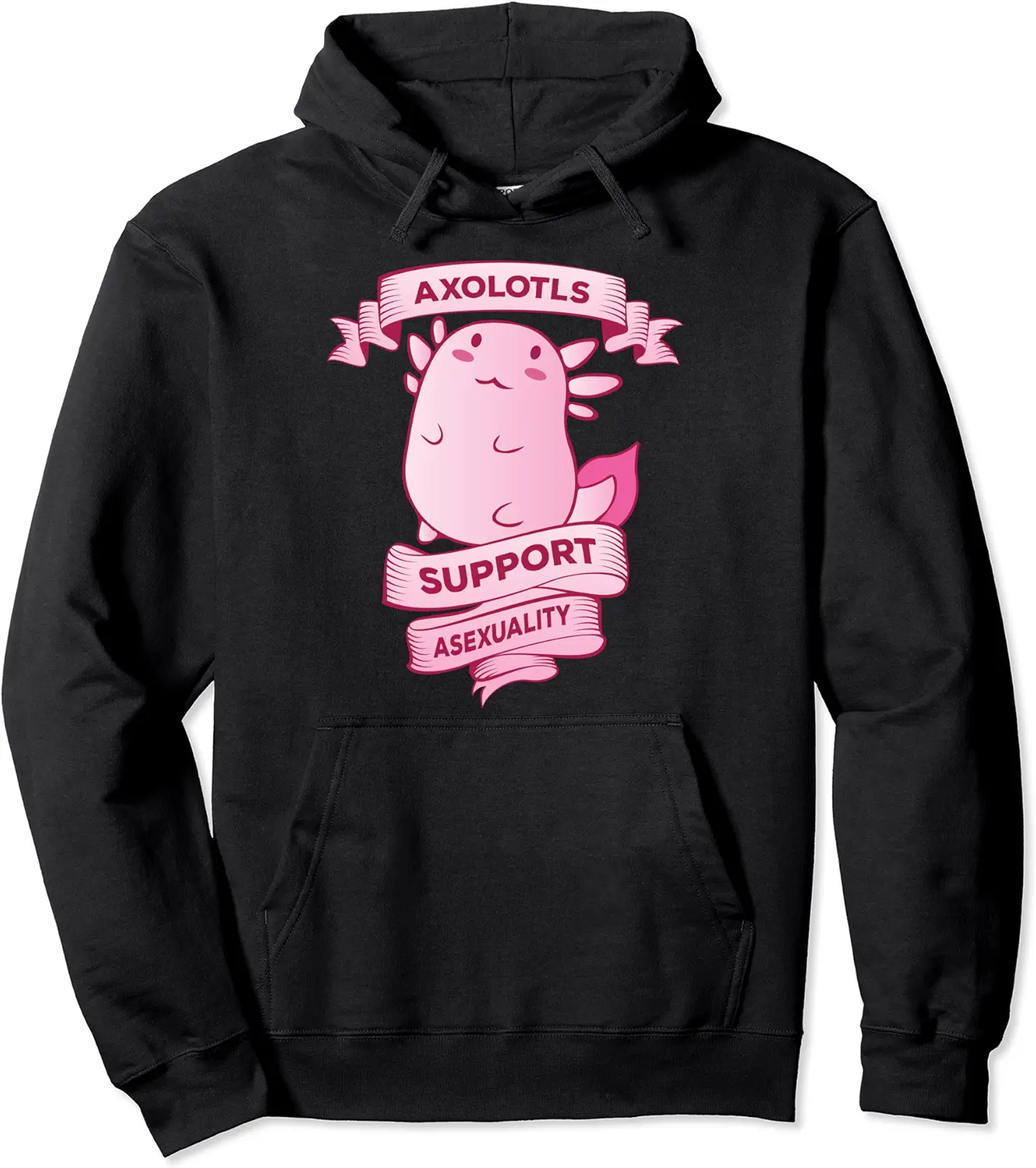 LGBT Axolotl Support Asexuality Pride Asexual Clothing Gift Pullover Hoodie - Hufsakha Shop 45B07SV87YG9