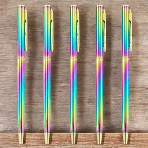5pcs Creative Multicolor Ballpoint Pen Set, Vibrant Colors & Stylish Design, Ideal for Writing & Gifts