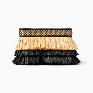 Elba Raffia Purse
