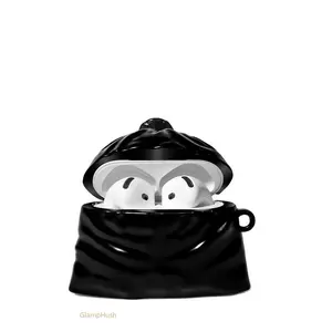 3D Cute Funny Garbage Bag Shape Protective Headphone Case, Stylish Cover Compatible with Apple AirPods 1/2/3/Pro/4