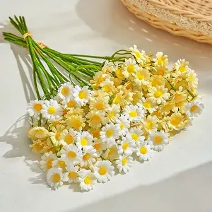 UV-resistant artificial flowers for outdoors, daisy imitation plants, suitable for porch, terrace, garden, windowsill decoration, plastic, low-maintenance home and courtyard ornaments, suitable for spring and summer festivals, Mother's Day, Thanksgiving,