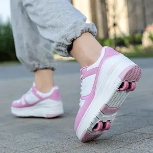 [Outdoor Skate Shoes] Four-Wheel Girls' Outdoor Skate Shoes |     Roller Shoes