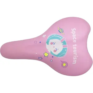 Saddle with  Design -  Padded  Seat for 12-20 Inch Bikes, Fits 22.2mm  with Mount - Comfortable Replacement Saddle for Boys and Girls