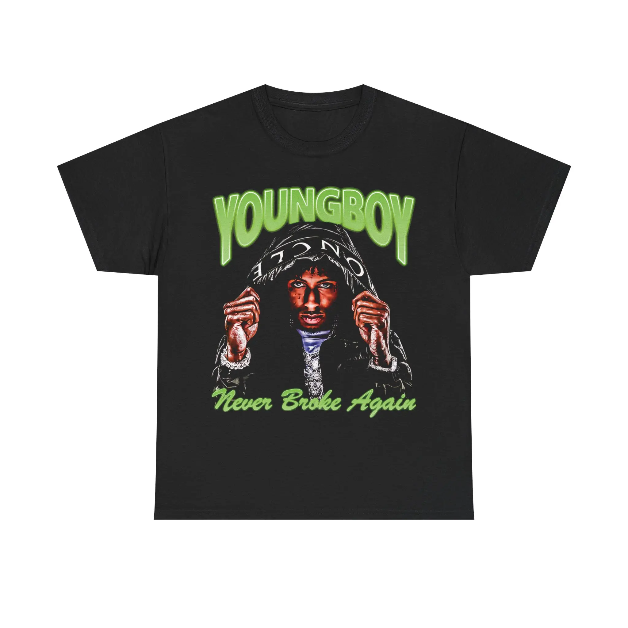 YB Hard Vintage Opium Y2k T-Shirt Rap Tee Hip Hop Graphic Print Casual Cotton Classic Menswear Top Black Crewneck