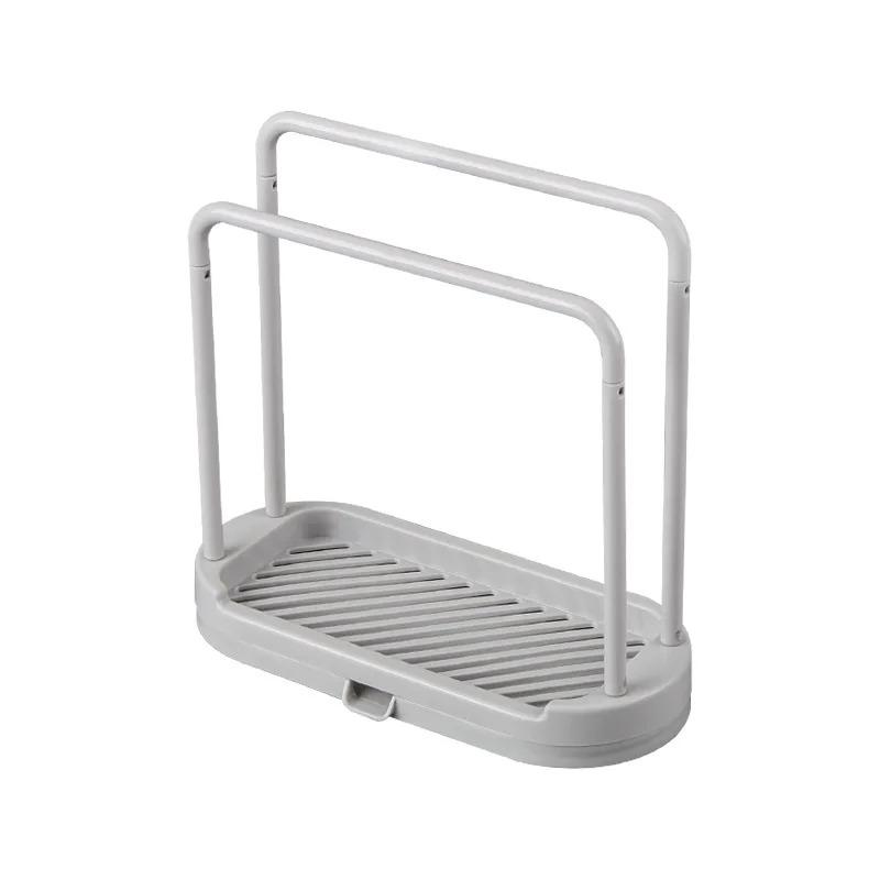 1PCS Detachable Kitchen Dishcloth Holder Rag Hanger Sink Sponge Holder Storage Rack Shelf For Bathroom Scrubber Brush Organizer