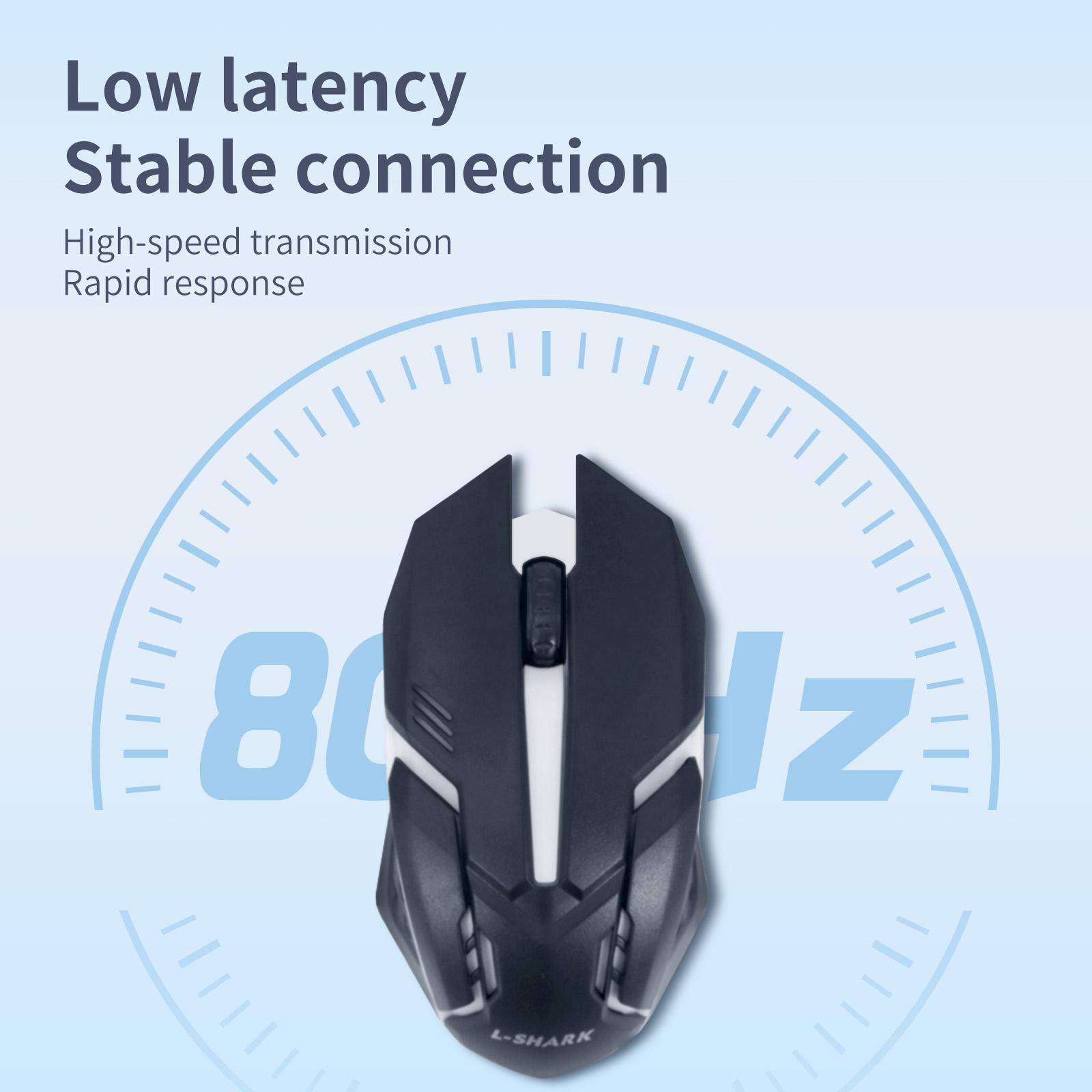 Ergonomic Wired USB Gaming Mouse - PC Accessories Gaming, Computer Game Hardware, Ultra-Thin Finger-Friendly Design, RGB Lighting, Low Latency, Plug-and-Play, Desktop Mouse, Compatible with Windows/Mac PCs
