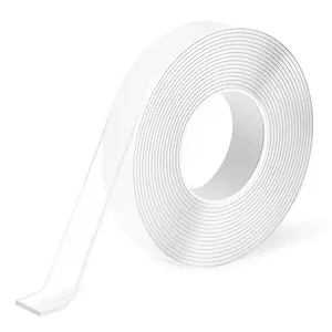 10FT Double-Sided Mounting Tape — Transparent, Removable & Reusable Adhesive Foam | Strong Hold Washable Tape for Walls, Household, Office & DIY Projects | Multipurpose No-Drill Mounting Solution