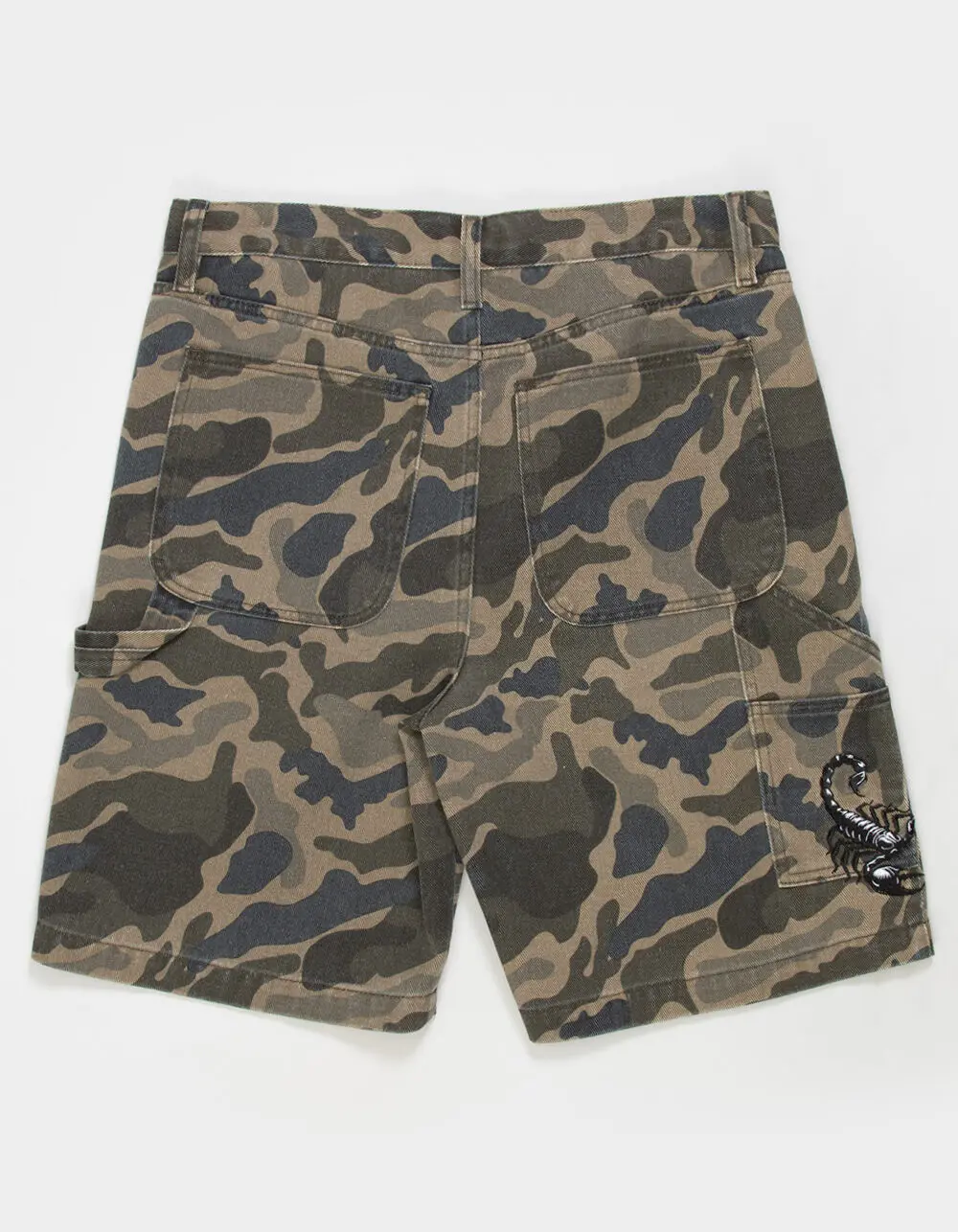 RSQ Mens Loose Embroidered Twill Utility Shorts