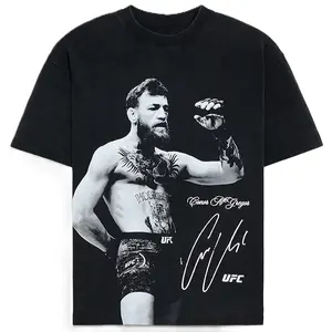 UFC Conor McGregor Frontline T-Shirt, Conor McGregor Fight Night Graphic Tee, MMA Combat, Streetwear Style, Casual Unisex Shirt, Gift For UFC Fans