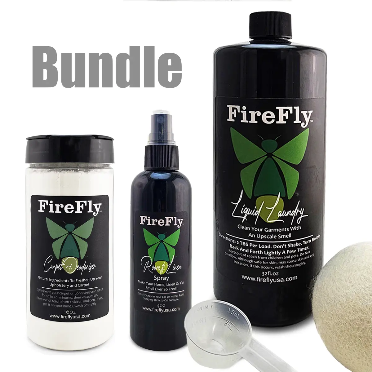 Home Care Bundle Carpet Deodorizer Room and Linen Liquid Laundry Soap Fragrance Household Spray Cleaning