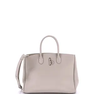 Pre-owned BURBERRY Leather Shoulder Bags Rocking Horse Tote Bag Small by Rebag