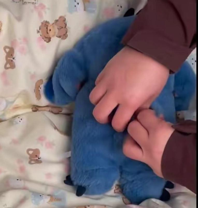 New Soothing Music Doll Breathing Toy Companion Sleep Aid Baby Children Plush Electronic Pet Teddy Bear with Realistic Breathing Action & Lighted Music Infant Sensory Gift