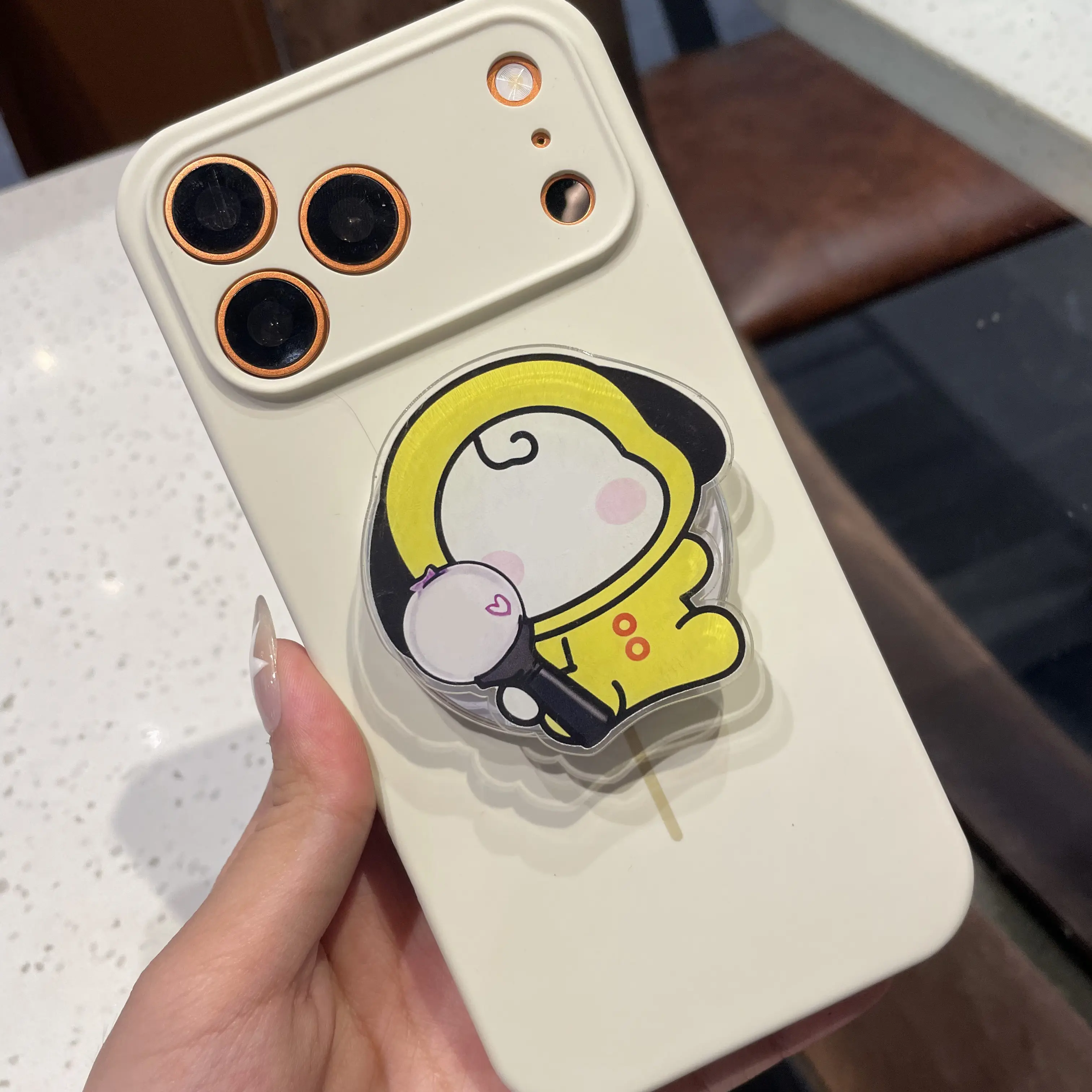 Kpop Cute Character Phone Grip - Acrylic Phone Stand - Idol Fan Phone & Kindle Holder Gift