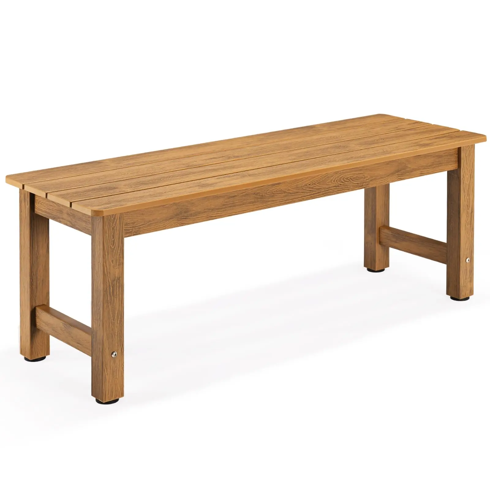 【SummerFinds】ONBRILL Outdoor Bench, 2-Person Poly Lumber Garden Bench, All-Weather Patio Bench Will not Rot and Fade for Garden, Porch, Backyard and Park, Easy Installation