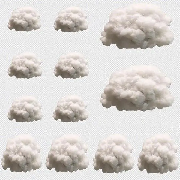 3D Hanging Cloud Decorations - Artificial Cloud Props for Room & Stage - DIY Decorative Hanging Ornaments - Small, Medium, Large Sizes - Reusable & Lightweight for Wedding Party Show Decor Set Christmas Colorful Fluffy Magical Minimalist Paint Photo
