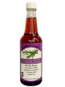 Klickitat Canyon Winery Rosemary Red Wine Vinegar - Non-GMO, Sulfite-Free for Marinating, Salads, and Cooking Flavor