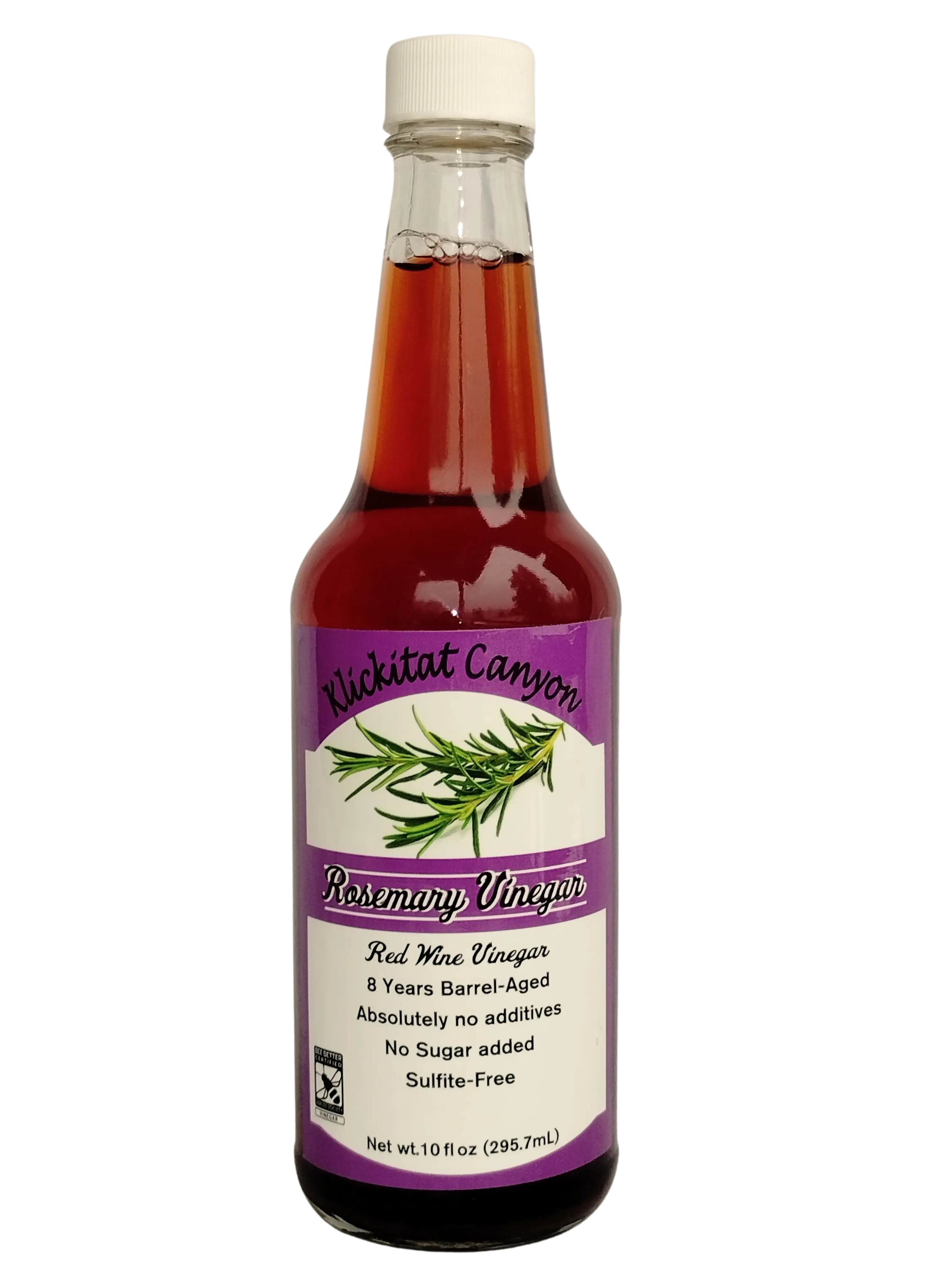 Klickitat Canyon Winery Rosemary Red Wine Vinegar - Non-GMO, Sulfite-Free for Marinating, Salads, and Cooking Flavor