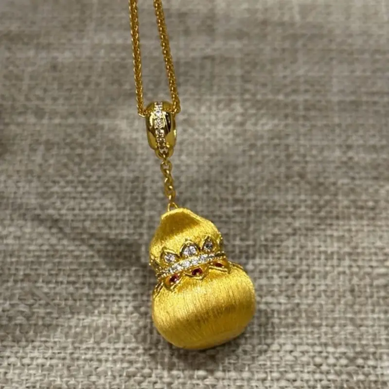 2439 Original Gourd & Ganesha Motif Necklace • Ancient Craft • Year of the Horse Edition