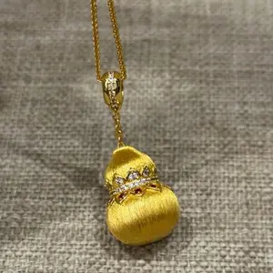 2439 Original Gourd & Ganesha Motif Necklace • Ancient Craft • Year of the Horse Edition