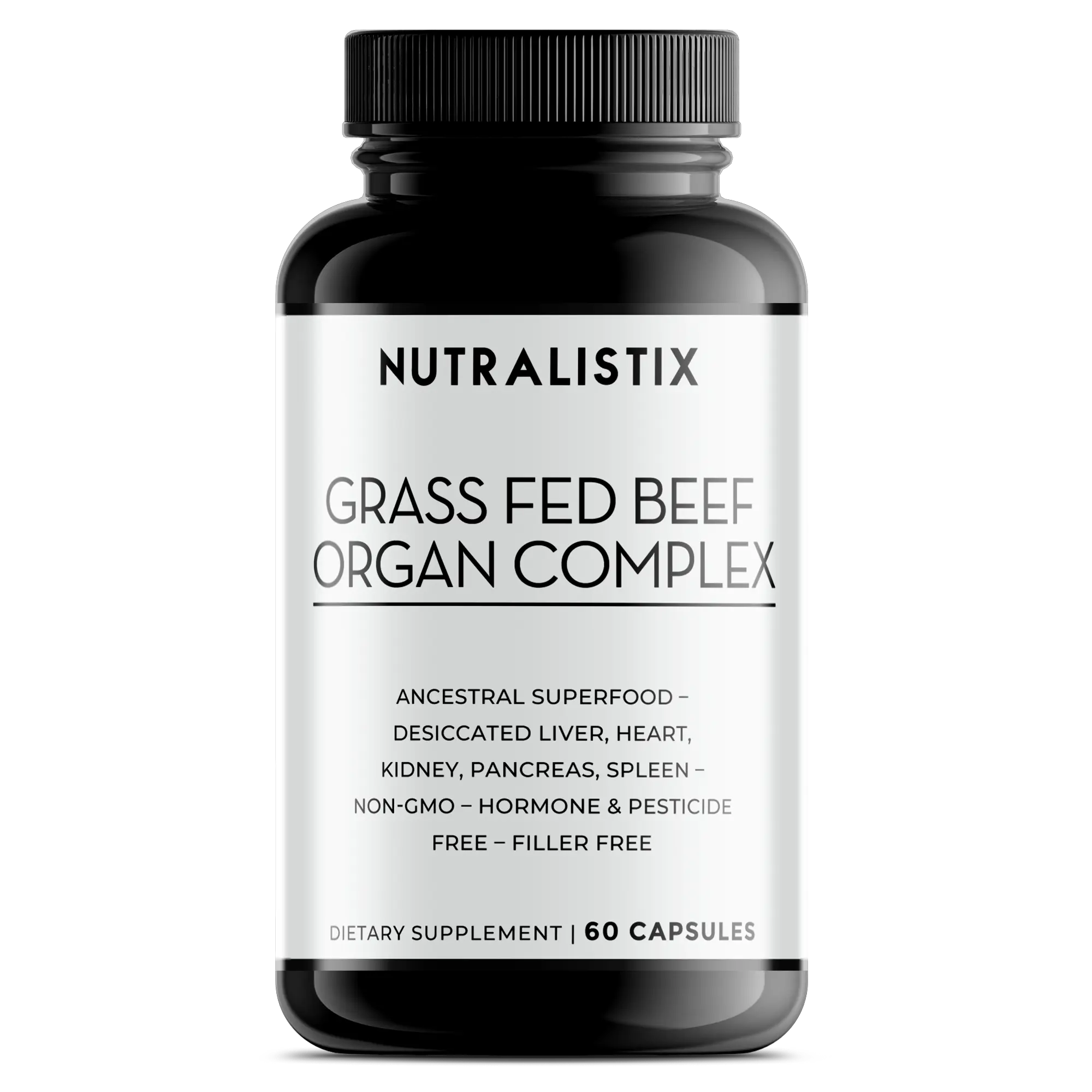 Grass Fed Beef Organ Complex – Ancestral Superfood – Desiccated Liver, Heart, Kidney, Pancreas, Spleen