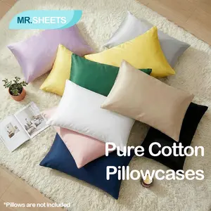 NTBAY Cotton Pillowcases Set of 2 – Soft Smooth Egyptian Cotton Pillow Cases with Envelope Closure