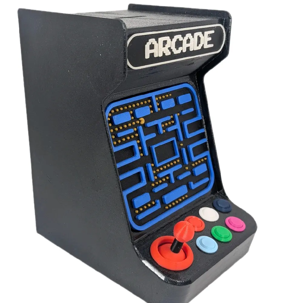 Arcade Nostalgic Arcade Game Coin Bank: Retro Gamer Gift Vintage-Inspired Room Decor for Kids and Adults Classic Design Decorative Jar