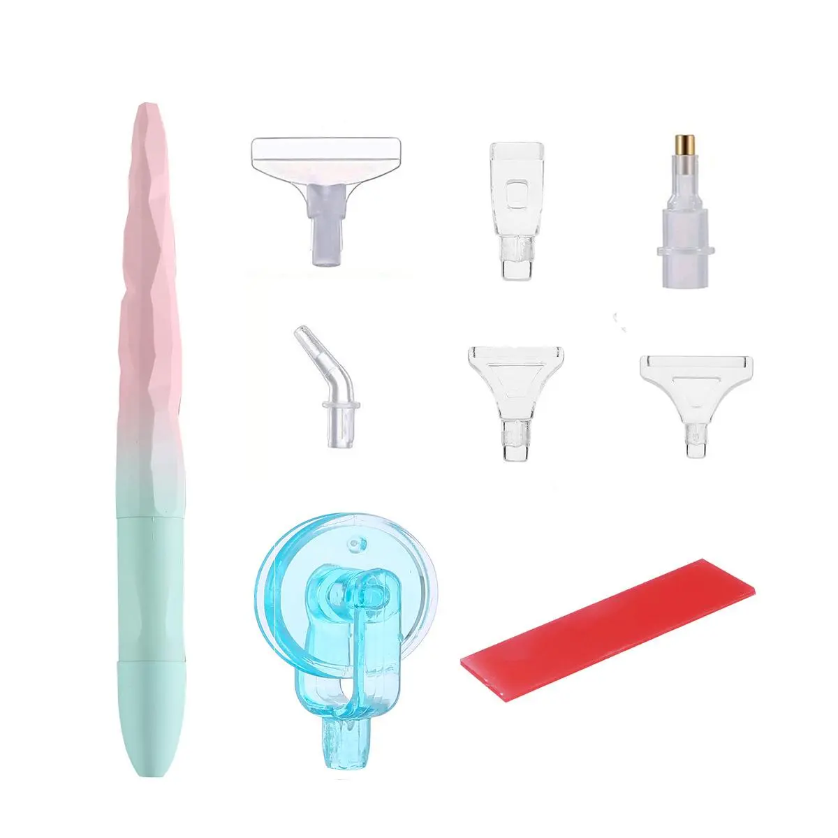 Diamond Art Painting Accessory Dot Drill Pen, 1 Set Random Color Dot Drill Glue Roller, Portable Diamond Moasic Tool Combination Set, Diamond Art Tools