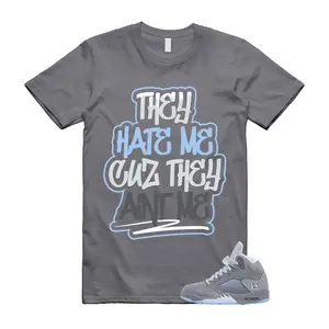 5 Wolf Grey 2026 Ice Blue Light Graphite White Icy T Shirt Match AINT ME