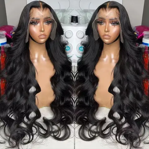Bling Hair Women's 180 Full Volume Brazilian Human Hair Frontlace Wig - 13x4/13x6 HD Lace Frontal, 360 Pre-Plucked Full Lace, 1.8 Density Body Wave, Soft, Long-Lasting, Heat Resistant, Anti-Tangle
