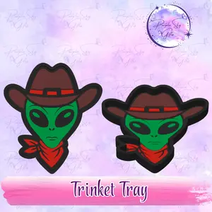 Alien Cowboy Trinket Tray