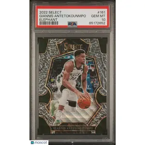 Giannis Antetokounmpo PSA 2022 Panini Select Elephant #161 10