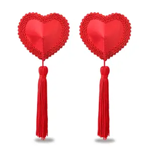Reusable Red Heart Tassels Bachelorette Party Hens Party Nipple Pasties