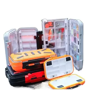 Tackle Box Fishing Lure Storage Organizer Waterproof Soft Lure Hook Container Fishing Gear Accessories Lead Case Fishing Supplies for Anglers