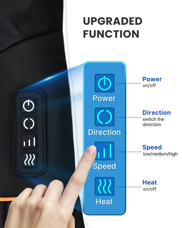 RENPHO Shiatsu Neck and Shoulder Back Massager with Heat, Electric Deep Tissue 3D Kneading Massage Pillow for Waist, Leg, Calf, Foot, Arm, Full Body Valentines Day Gift Choice for Man Women