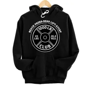 1000 Lbs Pound Club Gym Weightlifting Dead Lift Bench Press Hoodie, Sweatshirt, T-Shirt