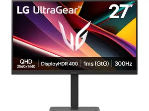 LG 27 inch UltraGear Gaming Monitor IPS QHD 1440p 300Hz 1ms NVIDIA G-Sync Compatible LG 27 inch UltraGear Gaming Monitor IPS QHD 1440p 300Hz 1ms NVIDIA G-Sync Compatible
