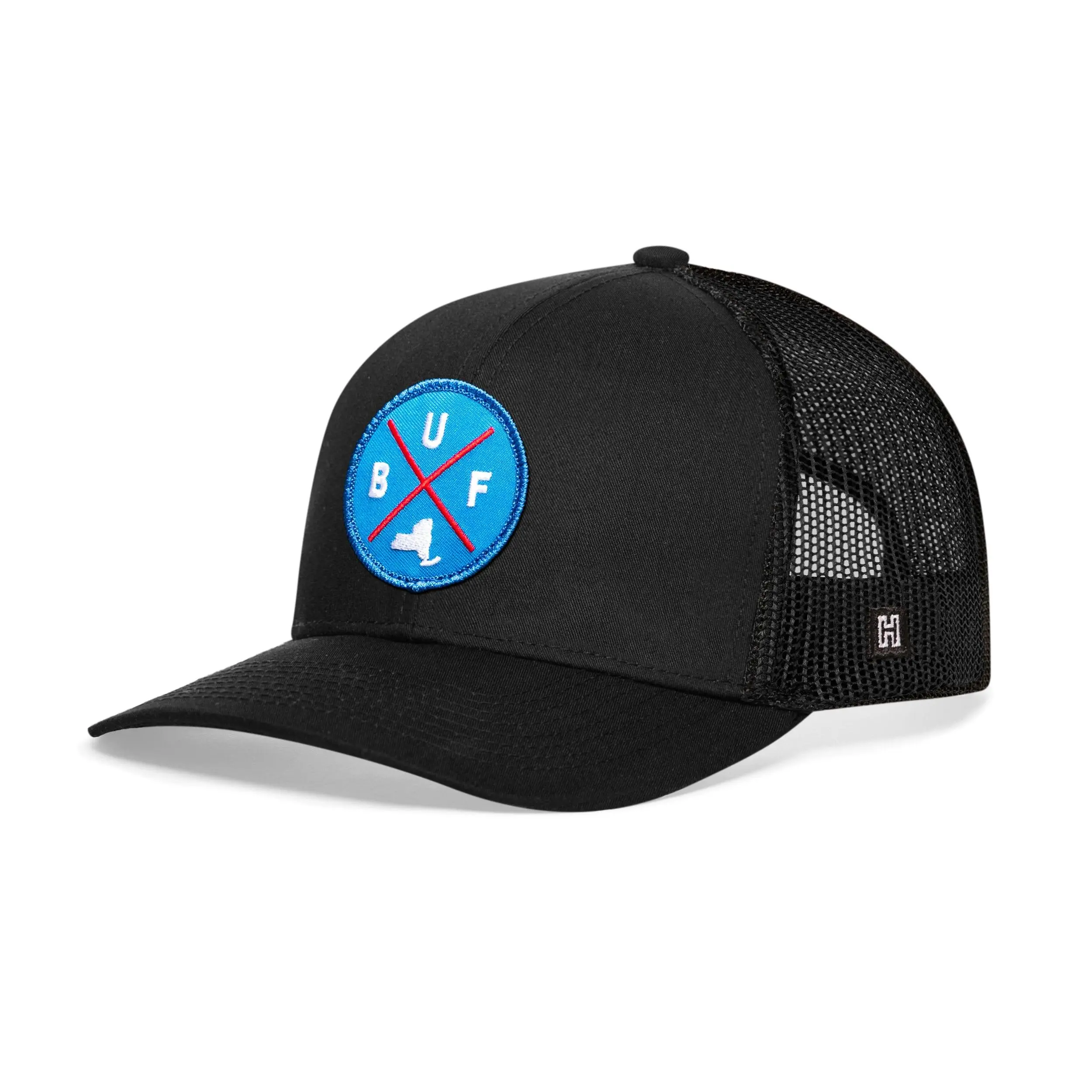 Buffalo Trucker Hat  |  Blue Red BUF X  |  Snapback