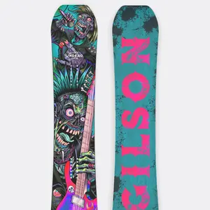 GILSON 2025 Undead Freestyle Hybrid Camber Snowboard - Durable American Made, 5 Years Manufacturer Warranty