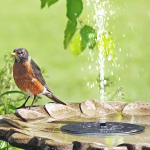 Solar Fountain Pump Set for Bird Bath, 2-Pack Floating Solar Water Feature, Floating Design Fountain, Outdoor Garden Decoration, No Battery Needed, Plastic Material, Solar Powered Fountain, Garden Accessories
